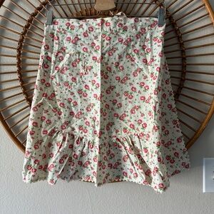 VTG home made floral apron small